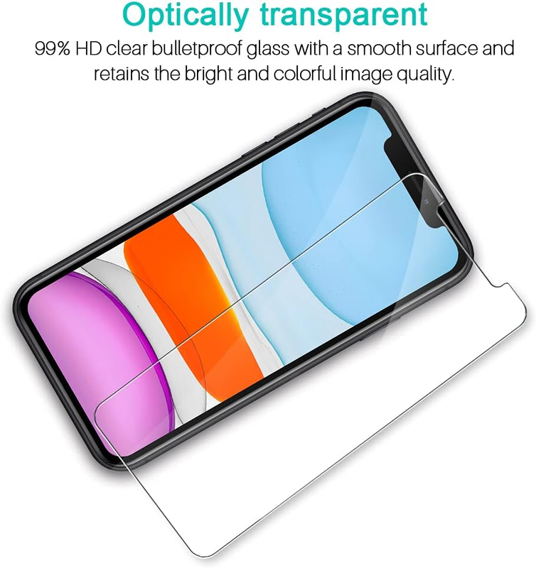3 Pack Screen Protector Compatible for iPhone 11 and iPhone XR Tempered Glass