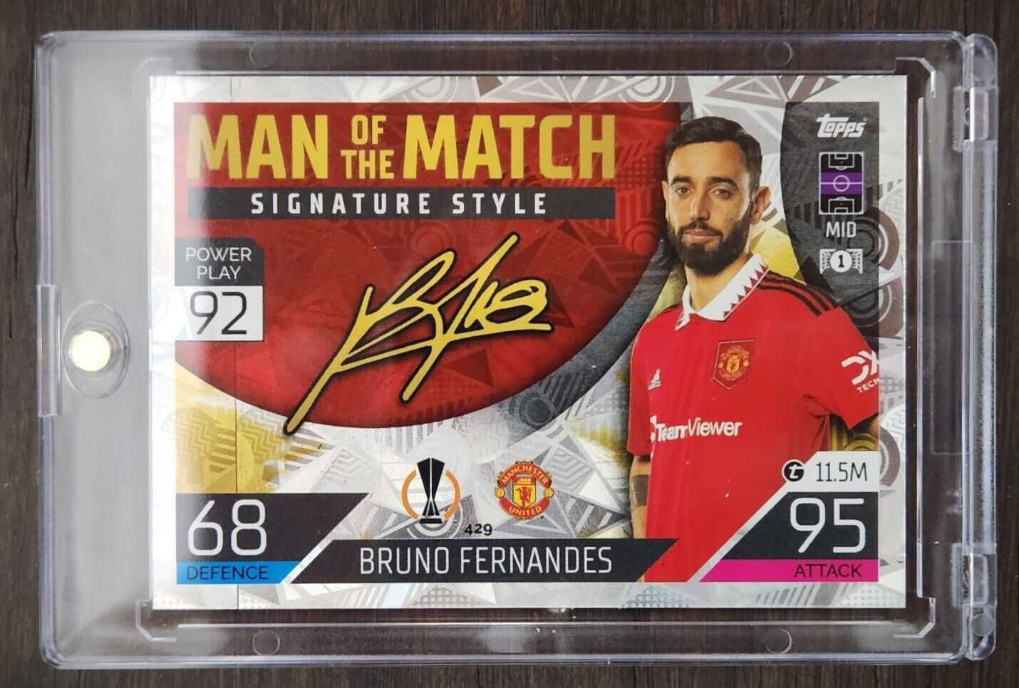 Bruno Fernandes Autograph Signature Style Man of the Match Bruno Fernandes Autograph Signature Style Man of the Match