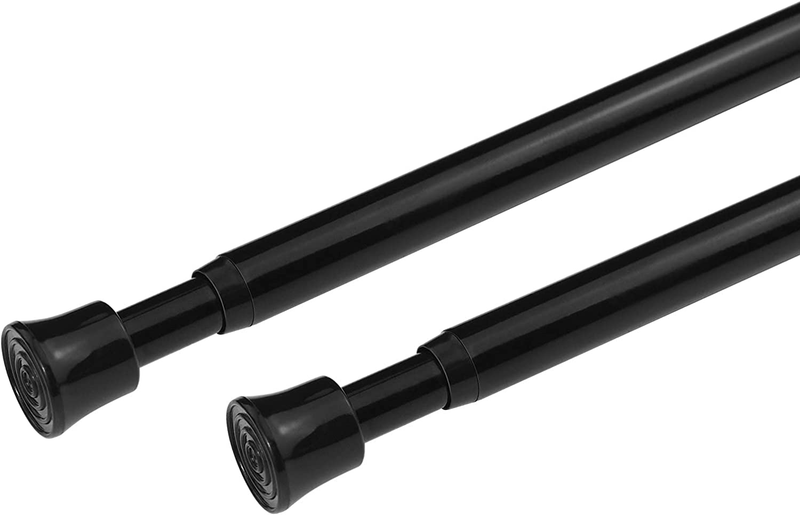 2Pcs Spring Tension Rod 11 to 17 Inch Adjustable Length for 