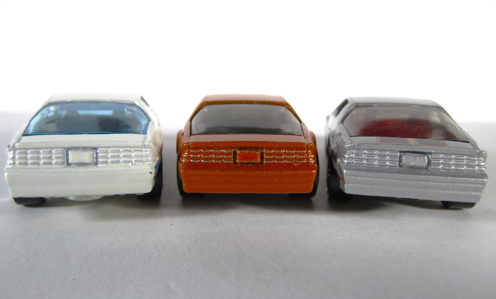 Hot Wheels '85 Camaro IROC-Z Loose Orange, White, Silver Lot of 3