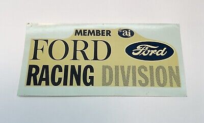Member ai Ford Racing Division Die Cut Decal Sticker Vintage Original 60 s 70 s