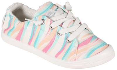 

Туфли Roxy Girls Bayshore — белые с принтом океана — новинка, Синий