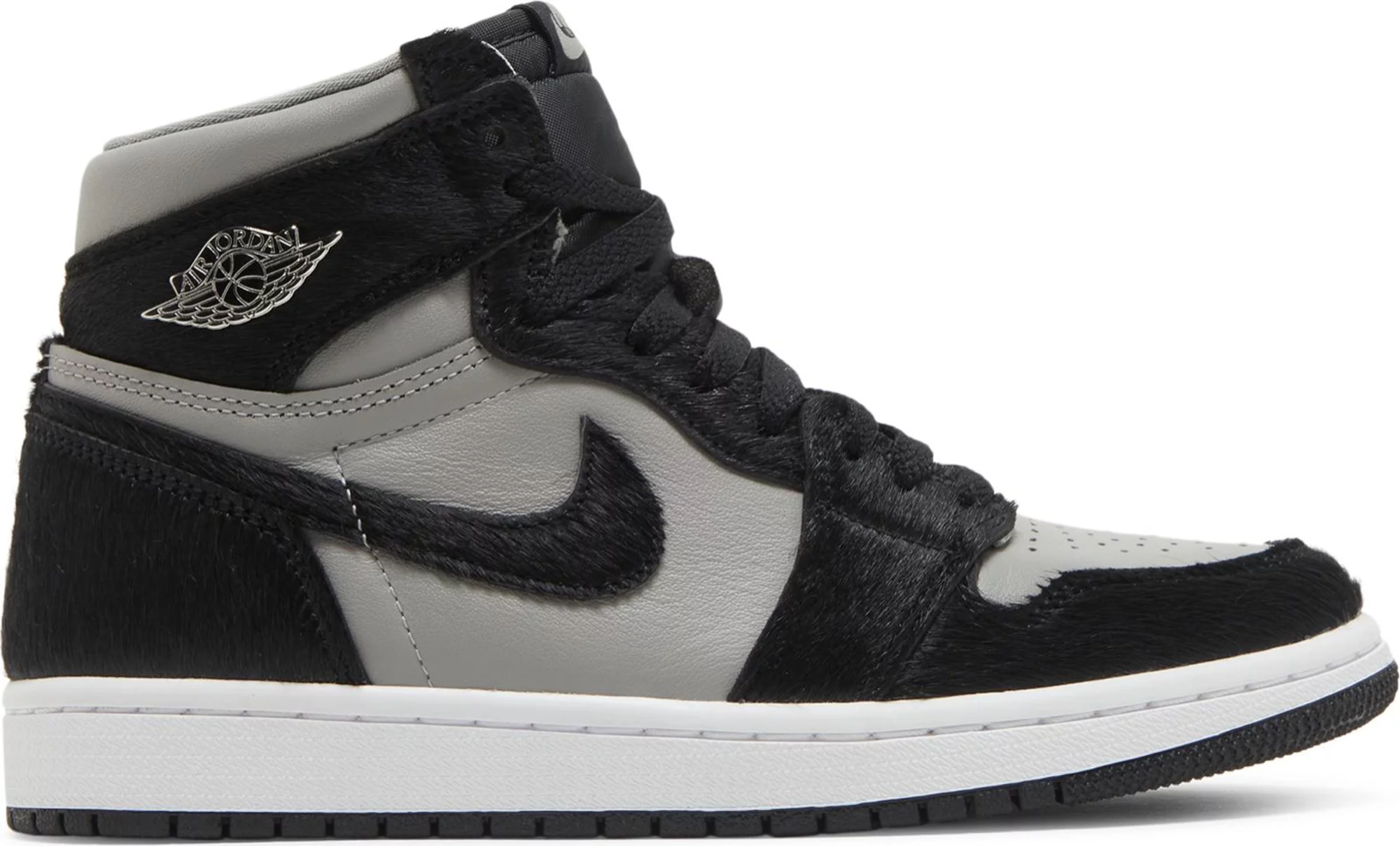 

Женские кроссовки Nike WMNS Air Jordan 1 Retro High Panda Twist 2.0 Black Grey 10,5–11,5, Черный, Nike Air Jordan 1