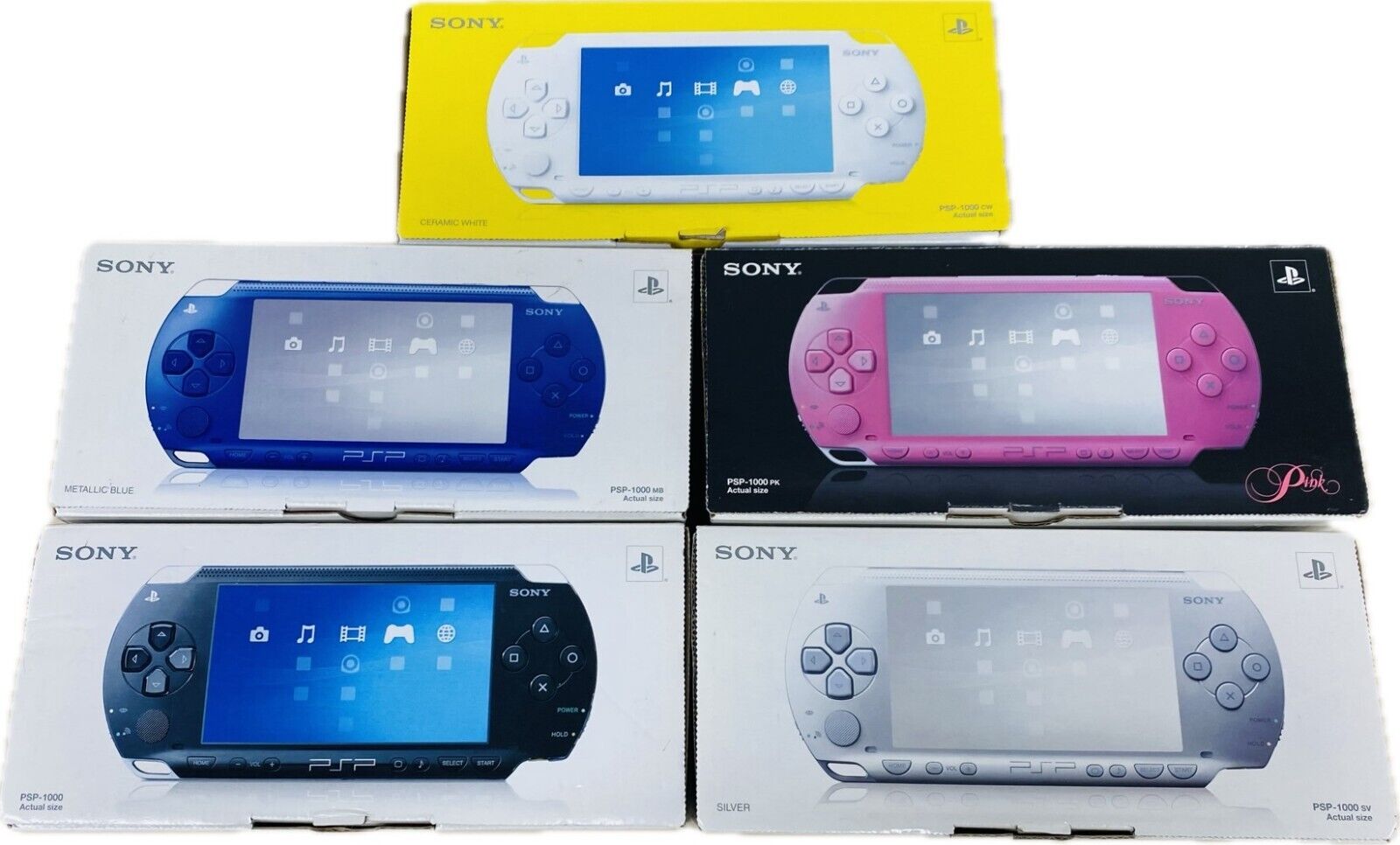 Sony PSP 1000 Console PSP-1000 w/box Various Color Region Sony PSP 1000 Console PSP-1000 w/box Various Color Region