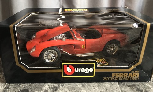 Bburago 1/18 Ferrari 250 Testa Rossa 2台 Rare Burago 1957 Ferrari 250 Testa Rossa 1/18 Diecast Wood