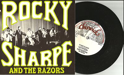 ROCKY SHARPE and the Razors 4TRX EP w/ UNRELEASE TRX UK 7 INCH vinyl darts 1976