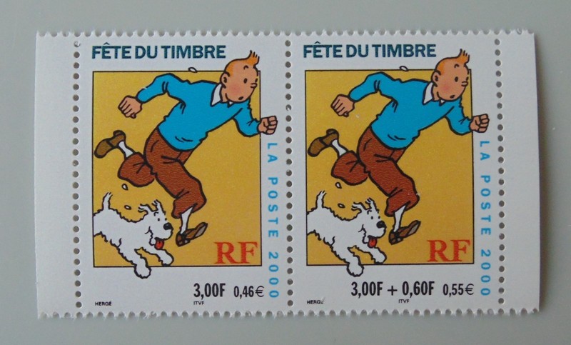 France AnnÃ©E 2000 3303a 3304 P3304a Neuf Luxe ** Provenant De Carnet Tintin