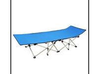 Folding Sun Lounger, camping bed, NEW dark blue!