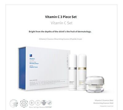 Renecell Vitamin C 3Set New Recovery Face Serum Peptide Cream Beauty Antiaging 