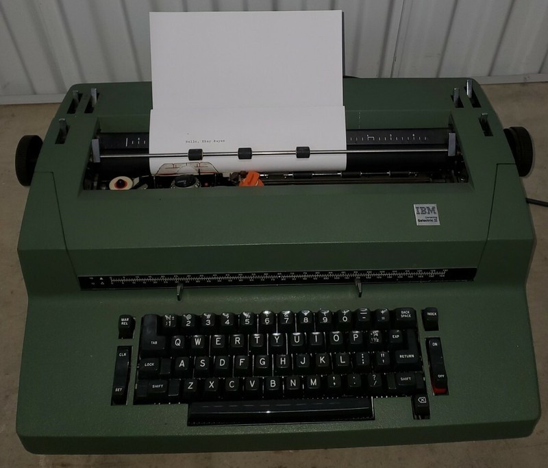 1975 IBM Selectric II on the Typewriter Database
