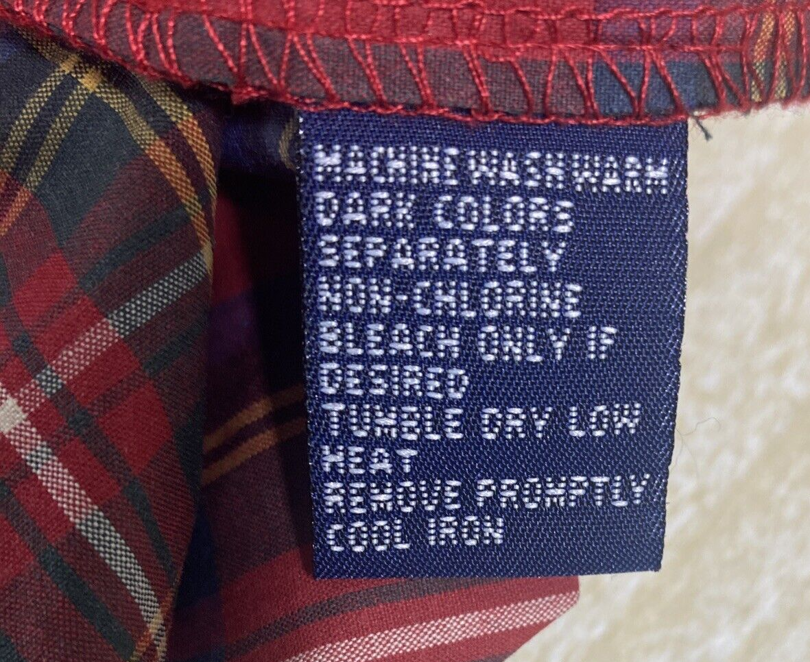 Ralph Lauren Chaps Men&rsquo;s Waxed Cotton Rain Jacket/Coat Hooded plaid Vintage L