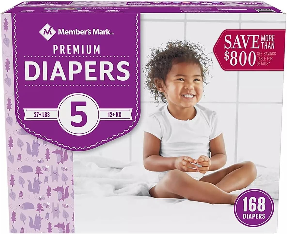 S Size 5, 27+ Lbs, 168 Count, Sealed Case