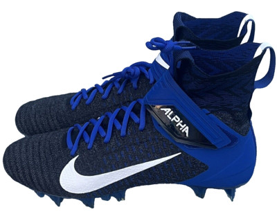 Nike Alpha Menace Elite 2 Football Cleats Blue Black BV2077-007 Men's 12 NEW