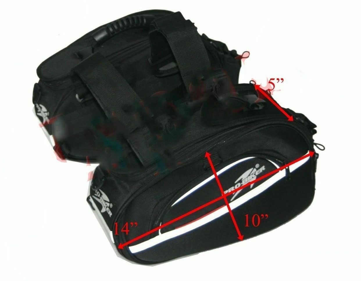 Both Sided Black Rear Seat/Carrier Luggage Bag Multi-functional Fits For KTM 