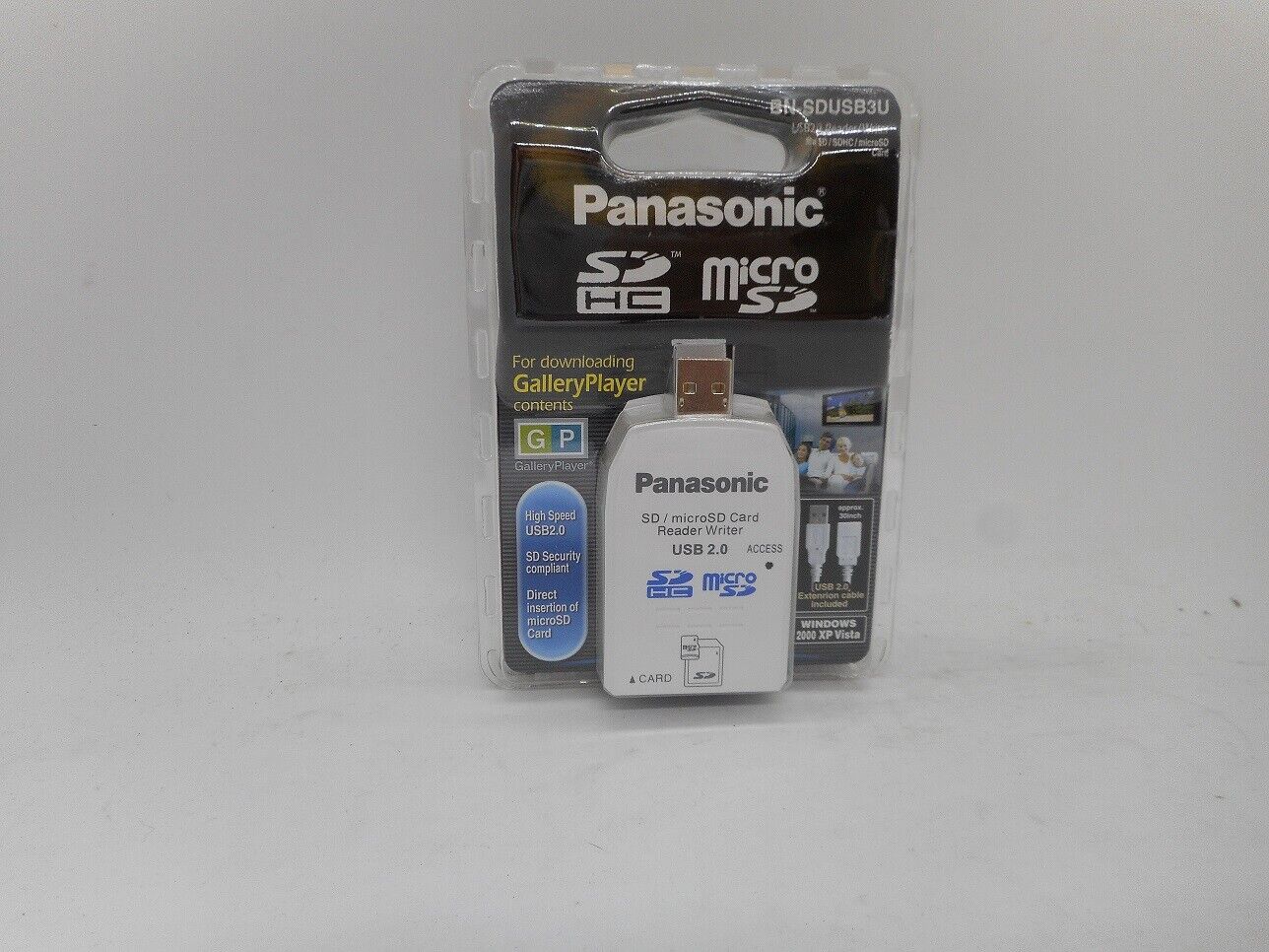 Panasonic USB 2.0 Reader Writer for SD/SDHC/MicroSD Card New