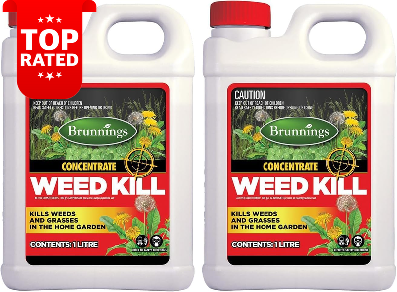 Glyphosate Weed Killer Concentrate 100 G/L 1 Litre Set of 2 Bottles