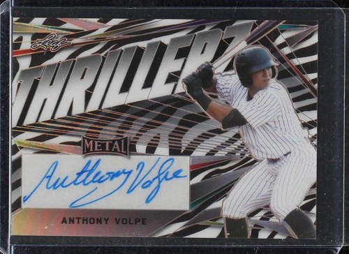 2022 LEAF METAL ANTHONY VOLPE 1/1 TOP 100 PINK AUTO YANKEES