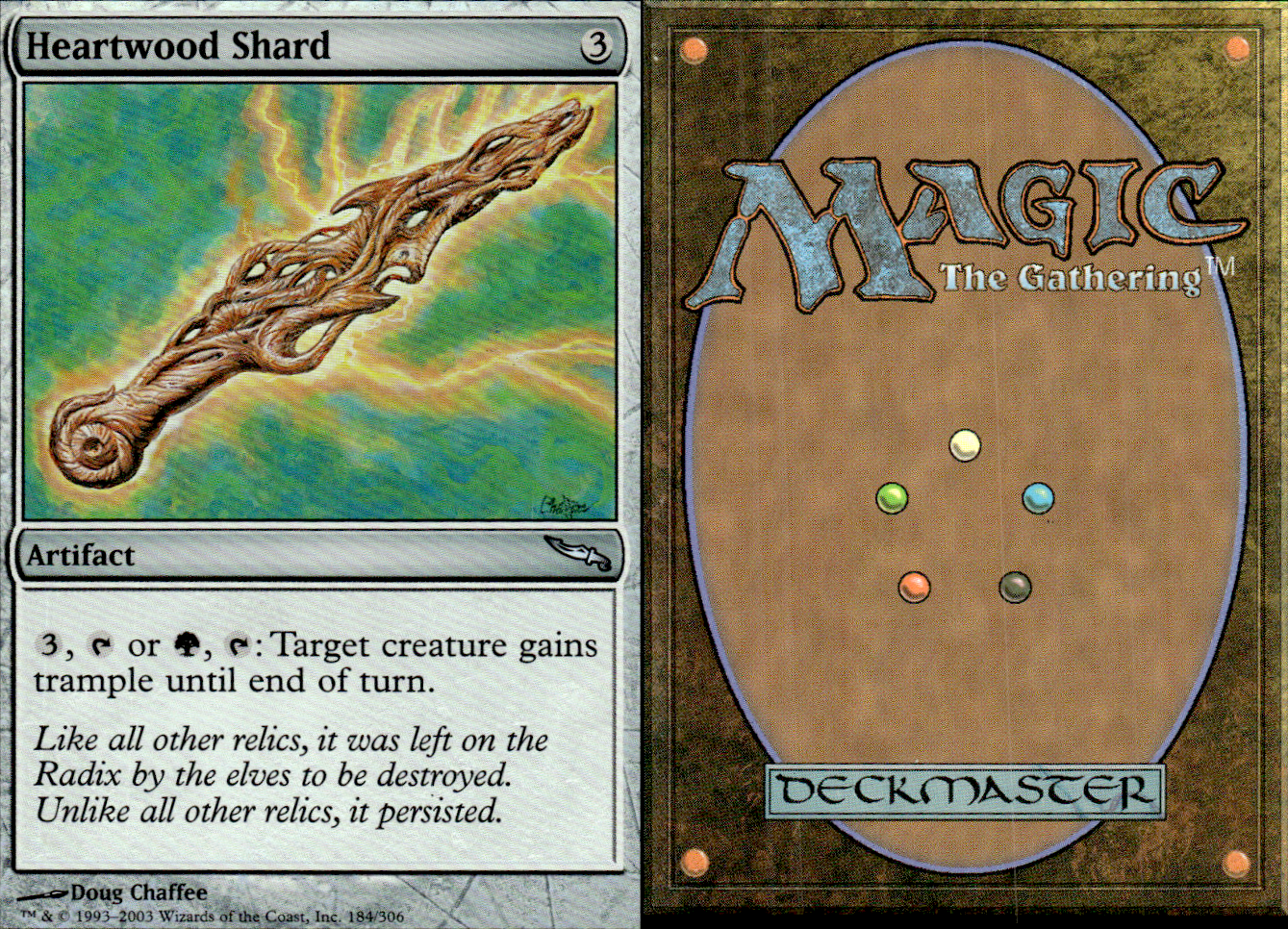 Heartwood Shard 2x FOIL MDN MTG Mirrodin Uncommon MINT artifact Heartwood Shard 2x FOIL MDN MTG Mirrodin Uncommon MINT artifact