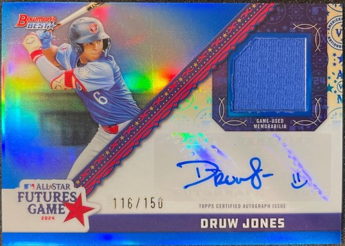 35シリ DRUW JONES ドリュー・ジョーンズ 直筆サインカード leaf Druw Jones 2023 Leaf Rookie Continuum Autograph Auto #'d 140