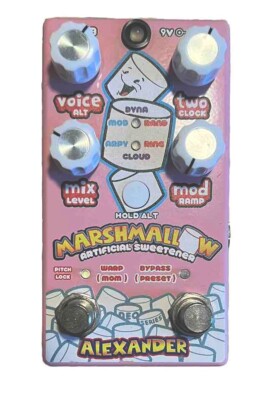 Alexander Pedals Marshmallow Pitch Shifter Guitar Effects Pedal (LIMITED PINK)