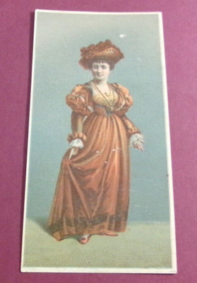 1800s VICTORIAN TRADE CARD FANCY FASHION ADVERTISING SCRAPBOOKING