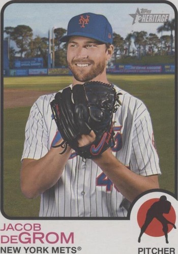 2022 Topps Heritage - Jacob deGrom #OB-JDG