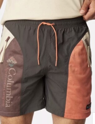 NWT COLUMBIA Riptide Retro Omni-Shield Lined Swim Trunks/Hiking Shorts, XXL