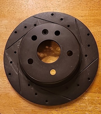 Dynamic Friction  Drilled and Slotted Brake Rotor Zinc Black 633-67055R