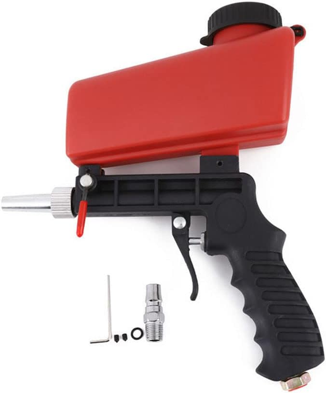 1/4” Air Sandblasting Gun Portable Handheld Sandblaster 90psi Sandblasting Gun P