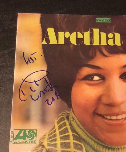 Aretha Franklin Signed Aretha Now Album Vinyl Record LP Auto Becket COA