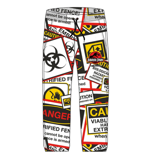 

Мужские флисовые брюки The Hundreds x Jurassic Malcolm (белые), Белый