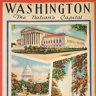 Vintage 1930s Washington DC Buildings Eye of Camera Booklet Travel Brochure