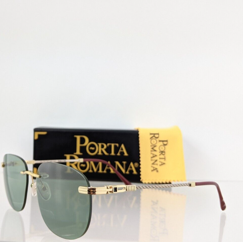 Pre-owned Porta Romana Authentic  Sunglasses Mod. 1009 Col. 100w Vintage Frame In Green