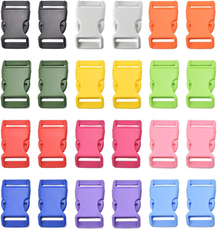 Generic Multicolor Quick Side Release Buckles for Paracord Bracelets Pet Collar