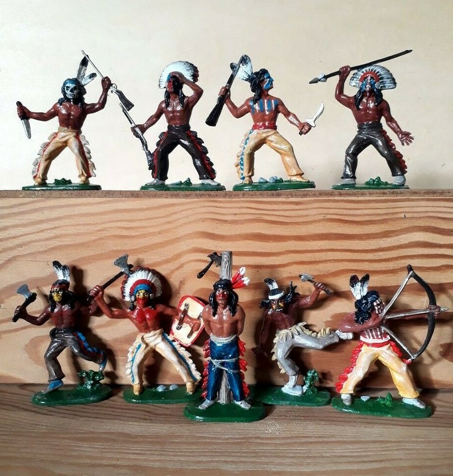 Jean Höfler Indianer-Figuren, Sammlerbemalung - Indianer, Cowboys, Western