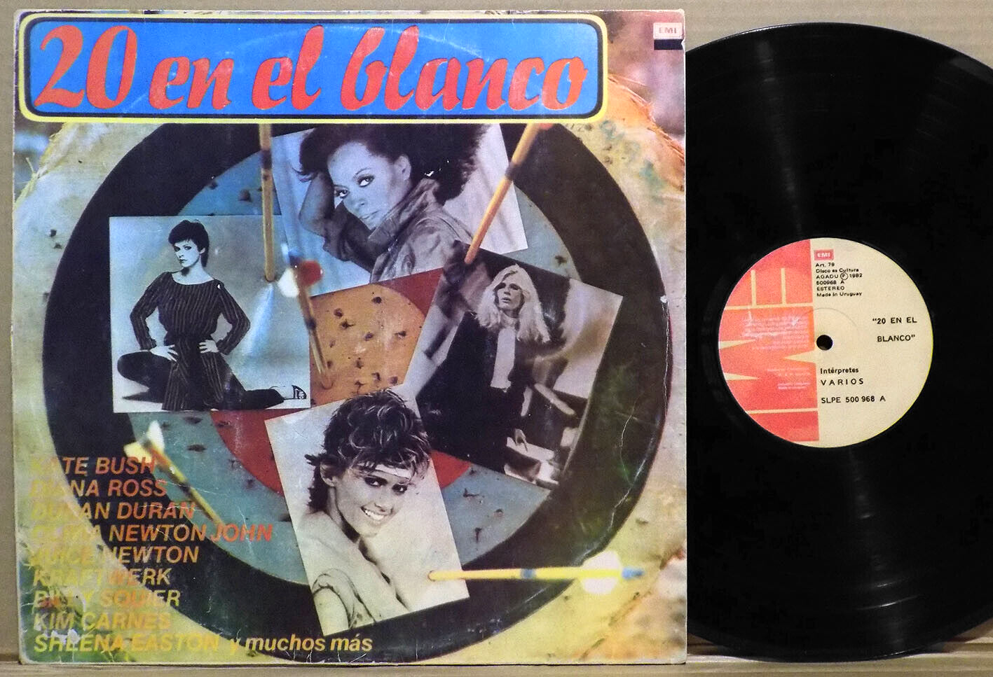 KRAFTWERK DURAN DURAN KATE BUSH OLIVIA NEWTON JOHN Uruguay 1982 V.A. LP  Synth UK