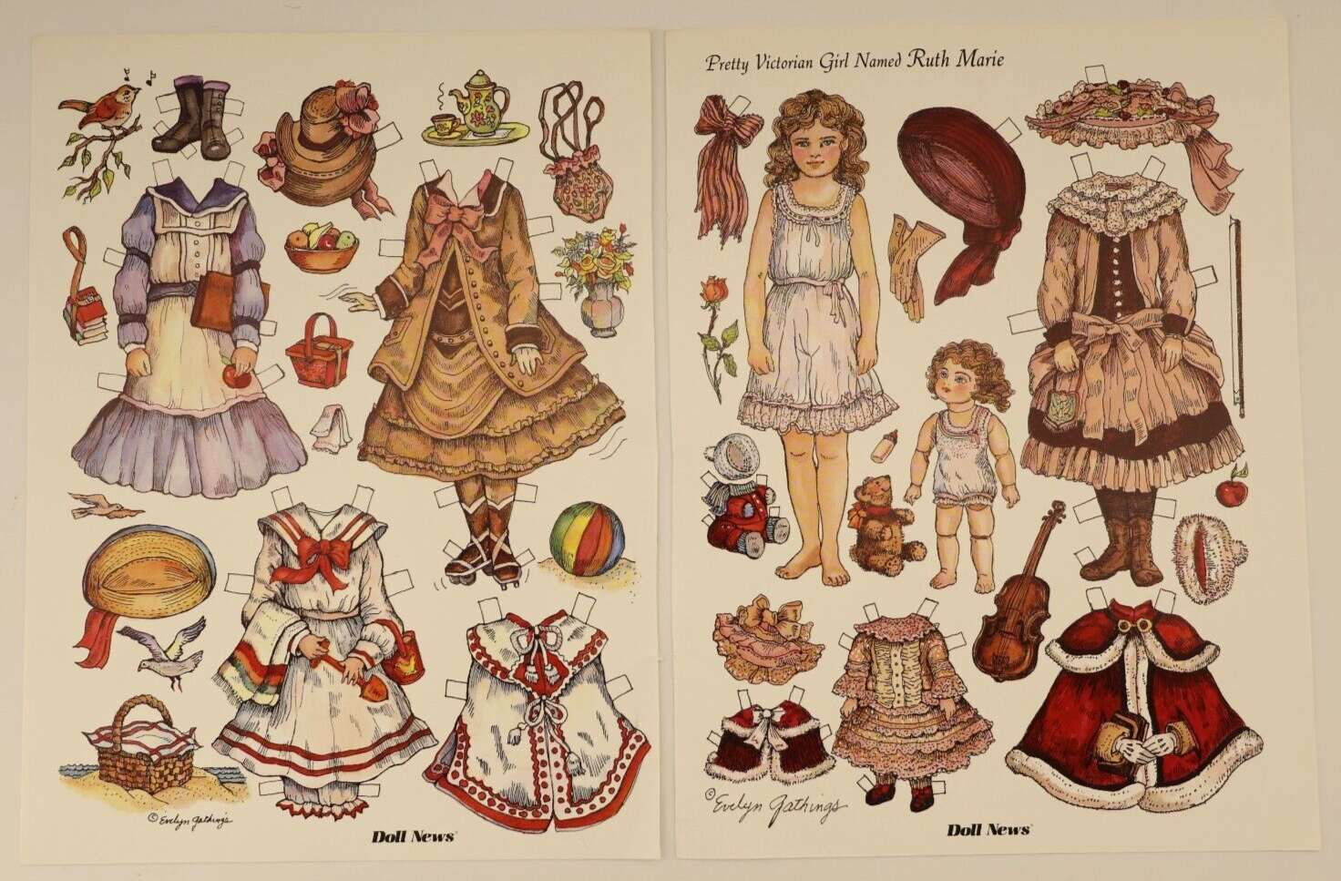 Victorian paper cheap dolls printable free