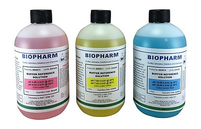 Biopharm Buffer Calibration Solution Kit 3-Pack of 500 mL each pH 4, 7 and 10