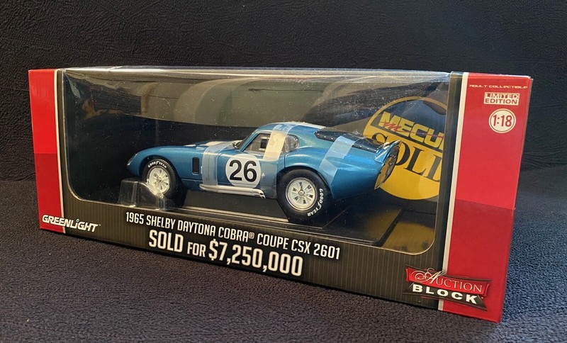 1:18 1965 SHELBY COBRA DAYTONA CSX 2601 Diecast Model MECUM