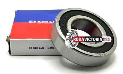 KBS 6206 2RS C3 DEEP GROOVE BALL BEARING, RUBBER SEALED 30x62x16mm
