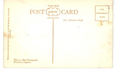 VINTAGE UK CPA REAL PHOTO POSTCARD BRIGHTON : BUNKEN GARDENS & KING'S HOTEL