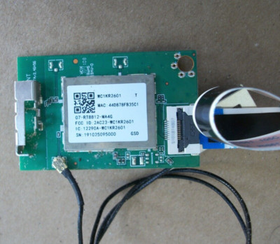 TCL 55S423 55 INCH TV WIFI CARD W1KR2601 SN 191025091000 and Cable.