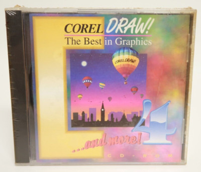 Corel Draw! The Best in Graphics...And More 4 CDRom PC Computer Program Software