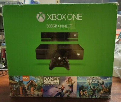 Xbox One 500GB w/ Kinect 3 Game Bundle - Zoo Tycoon, Dance Central - OPEN BOX!