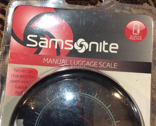 SAMSONITE - Free Ship - Luggage Manual Scale, Red/Black, One Size