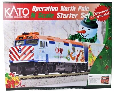 Kato 106-0035 2015 Operation North Pole Christmas N Gauge Train Starter Set