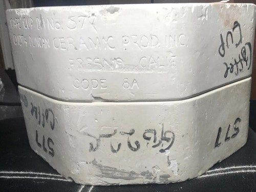 DUNCAN  MOLDS CERAMIC BISQUE SLIP MOLD #557 KOFFEE MUG *15