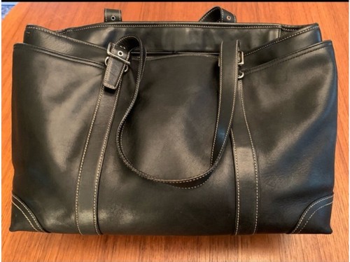 アメリカから購入 COACH leather bag Coach handbag tote leather black A06S-6460 shoulder strap