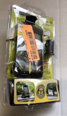 Bracketron XTremeGrip XL Dash/Windshield Mount w/USB Car Charger for Smartphones