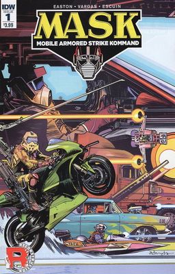 IDW MASK #1 MOBILE ARMORED STRIKE KOMMAND 1ST PRINT REGULAR EDITION EDWARDS